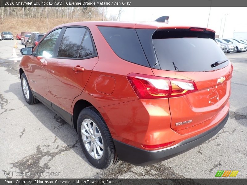 Cayenne Orange Metallic / Ash Gray 2020 Chevrolet Equinox LS AWD