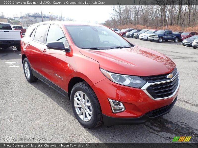 Cayenne Orange Metallic / Ash Gray 2020 Chevrolet Equinox LS AWD