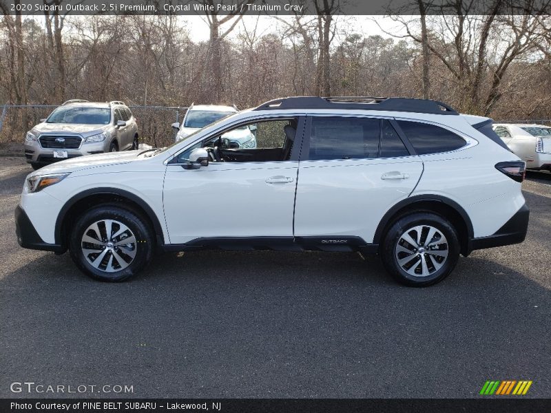 Crystal White Pearl / Titanium Gray 2020 Subaru Outback 2.5i Premium