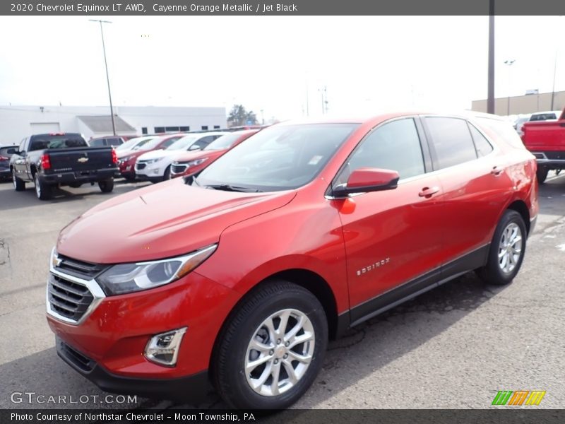 Cayenne Orange Metallic / Jet Black 2020 Chevrolet Equinox LT AWD