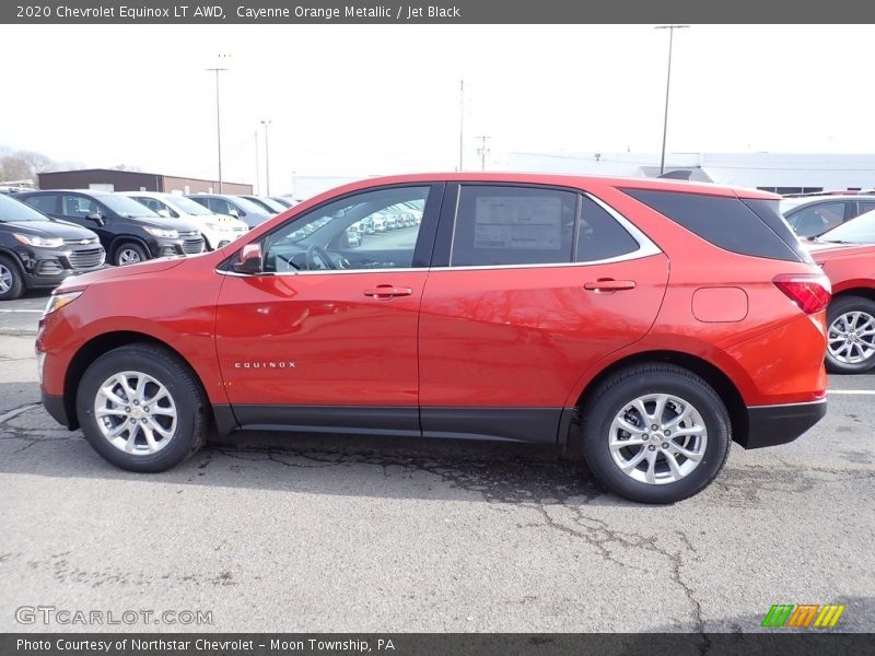 Cayenne Orange Metallic / Jet Black 2020 Chevrolet Equinox LT AWD