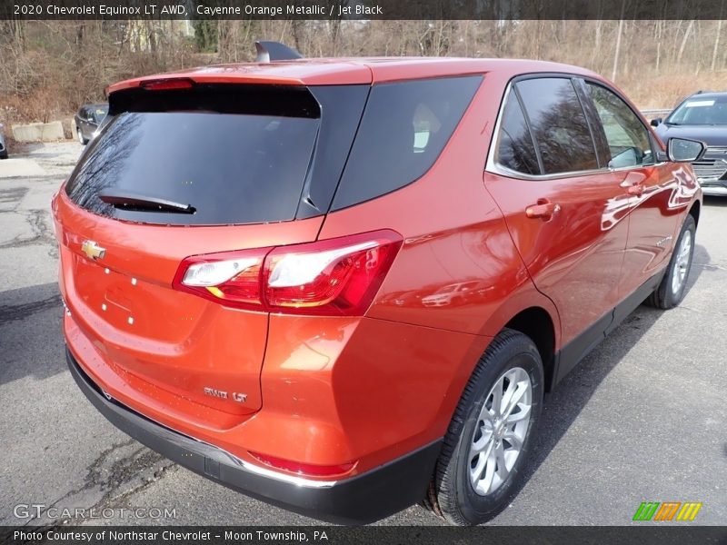 Cayenne Orange Metallic / Jet Black 2020 Chevrolet Equinox LT AWD