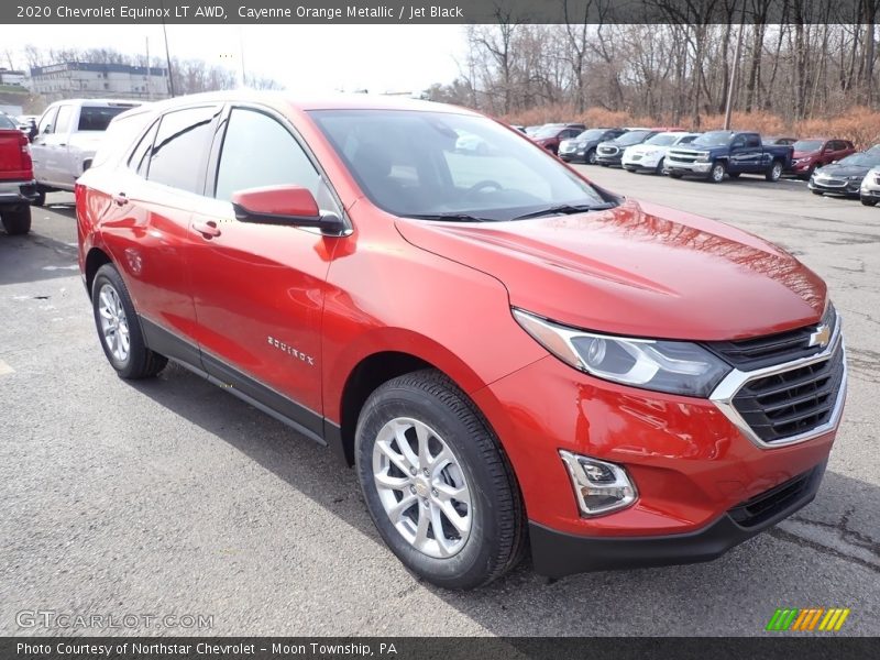 Cayenne Orange Metallic / Jet Black 2020 Chevrolet Equinox LT AWD