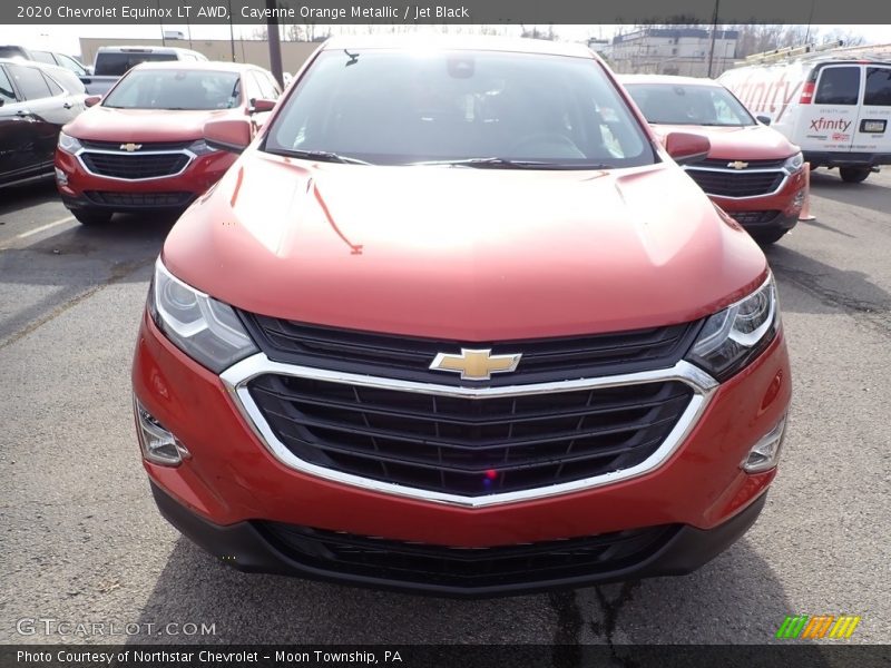 Cayenne Orange Metallic / Jet Black 2020 Chevrolet Equinox LT AWD