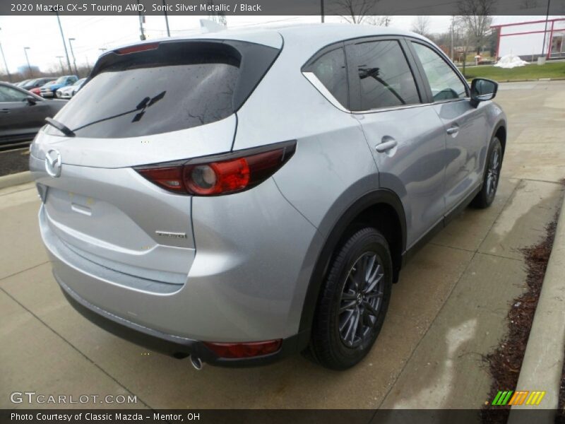Sonic Silver Metallic / Black 2020 Mazda CX-5 Touring AWD