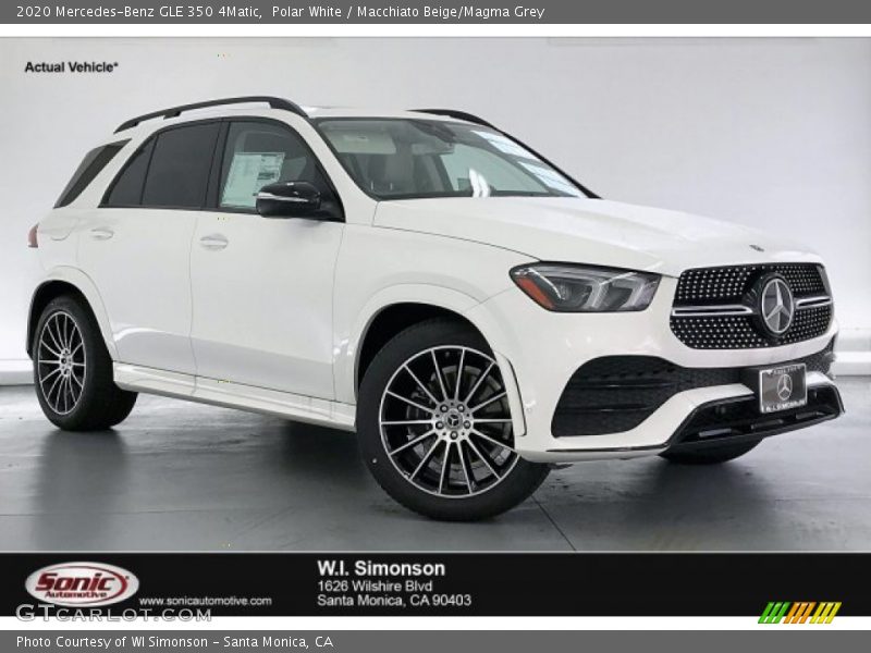 Polar White / Macchiato Beige/Magma Grey 2020 Mercedes-Benz GLE 350 4Matic