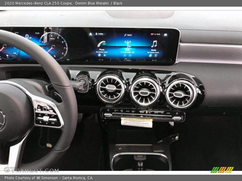 Controls of 2020 CLA 250 Coupe