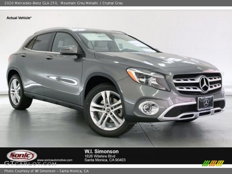 Mountain Grey Metallic / Crystal Gray 2020 Mercedes-Benz GLA 250