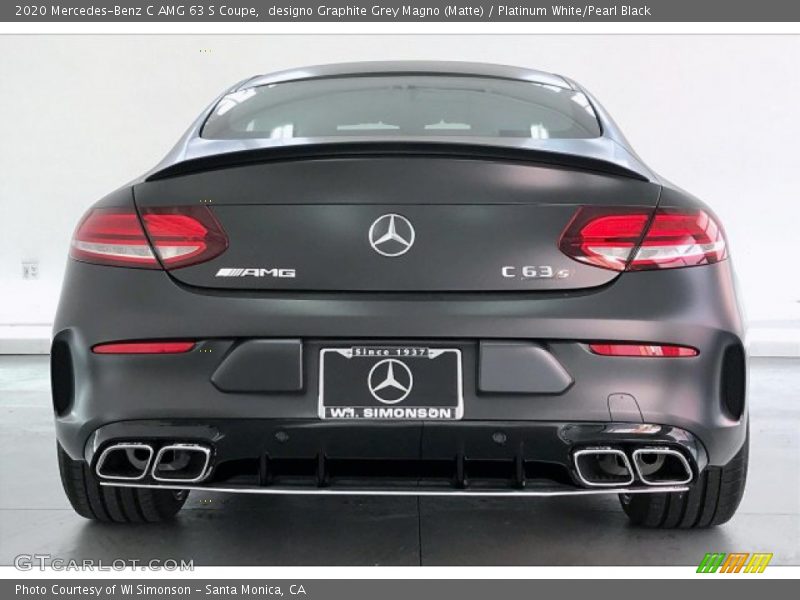 designo Graphite Grey Magno (Matte) / Platinum White/Pearl Black 2020 Mercedes-Benz C AMG 63 S Coupe