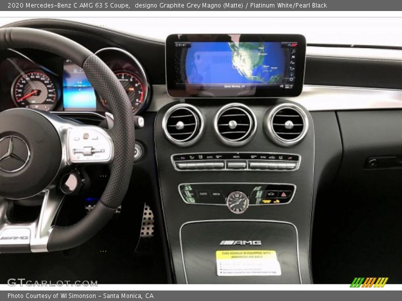 Controls of 2020 C AMG 63 S Coupe