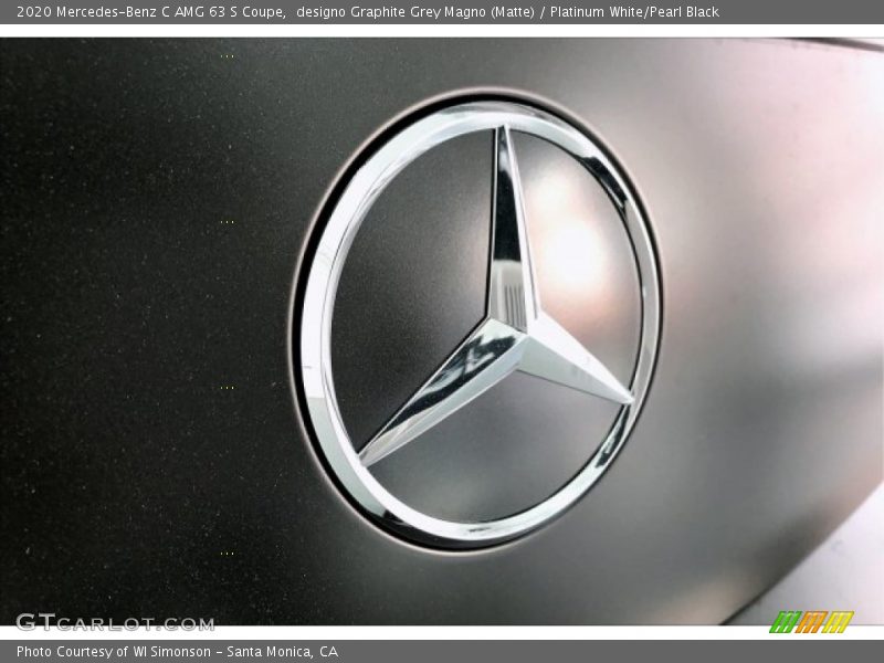 designo Graphite Grey Magno (Matte) / Platinum White/Pearl Black 2020 Mercedes-Benz C AMG 63 S Coupe