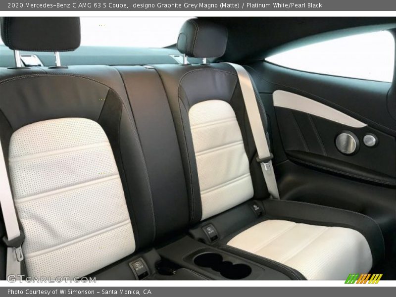 Rear Seat of 2020 C AMG 63 S Coupe