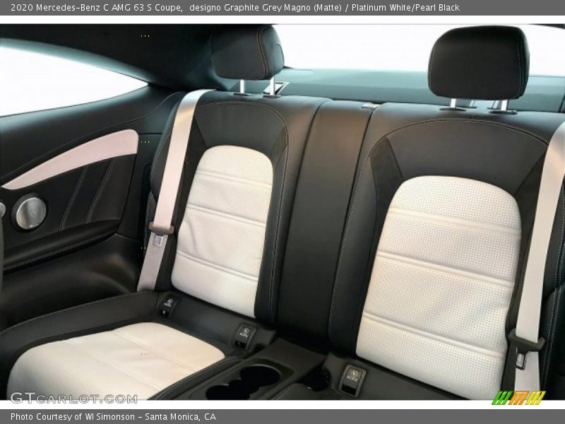 Rear Seat of 2020 C AMG 63 S Coupe