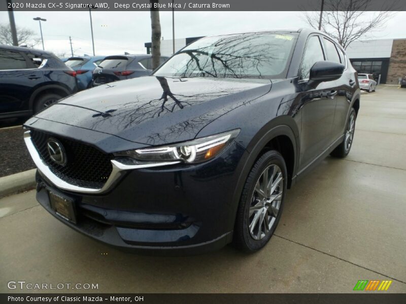 Deep Crystal Blue Mica / Caturra Brown 2020 Mazda CX-5 Signature AWD