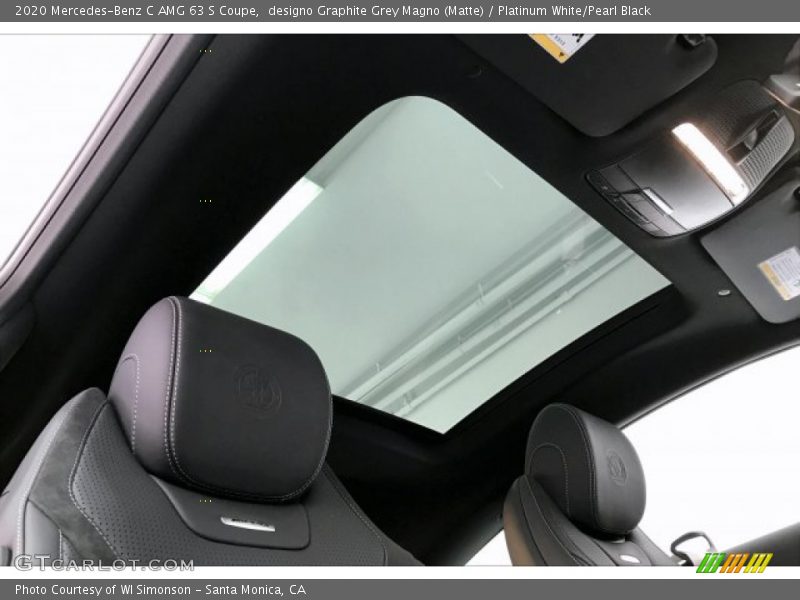Sunroof of 2020 C AMG 63 S Coupe