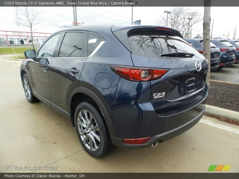 Deep Crystal Blue Mica / Caturra Brown 2020 Mazda CX-5 Signature AWD