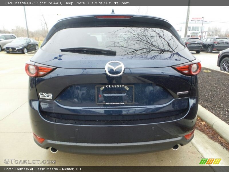 Deep Crystal Blue Mica / Caturra Brown 2020 Mazda CX-5 Signature AWD