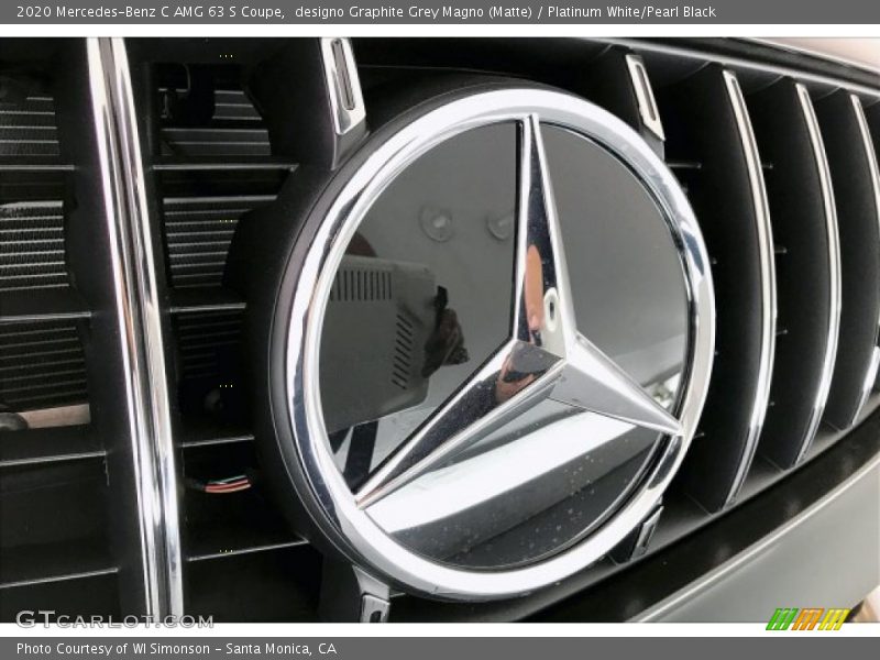 designo Graphite Grey Magno (Matte) / Platinum White/Pearl Black 2020 Mercedes-Benz C AMG 63 S Coupe