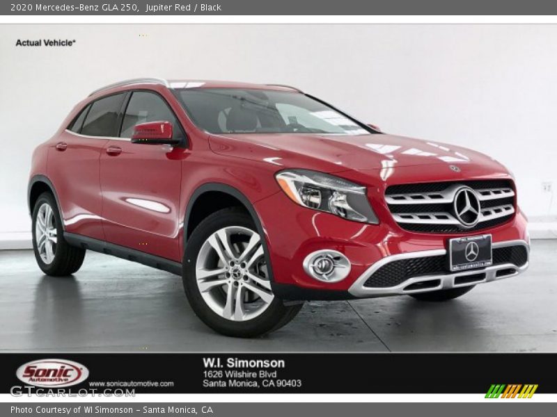 Jupiter Red / Black 2020 Mercedes-Benz GLA 250