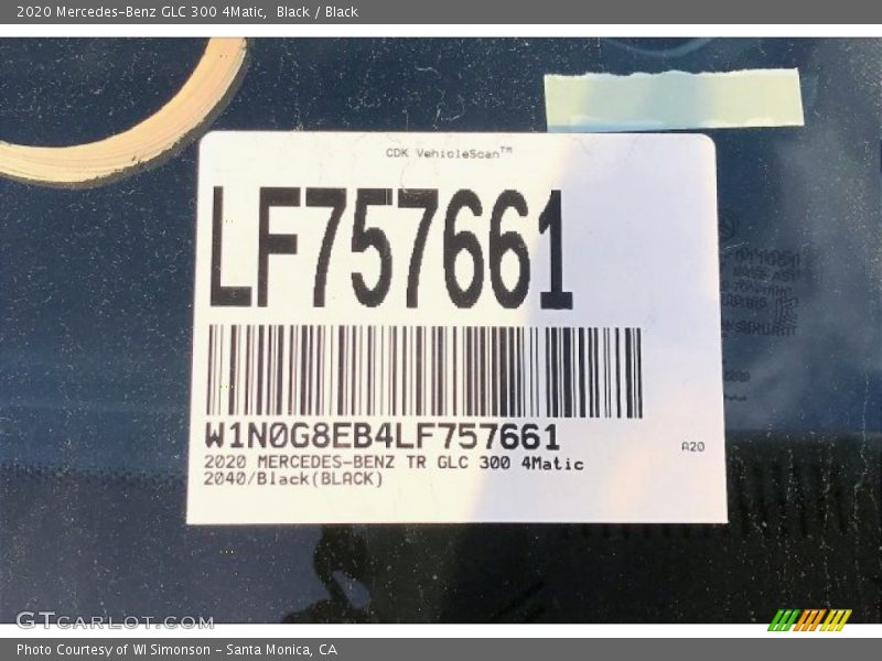 Black / Black 2020 Mercedes-Benz GLC 300 4Matic