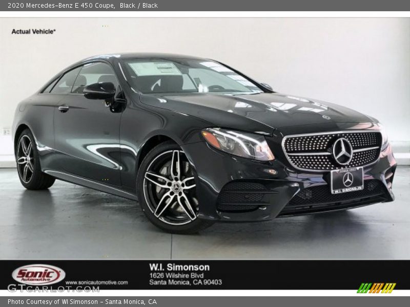 Black / Black 2020 Mercedes-Benz E 450 Coupe