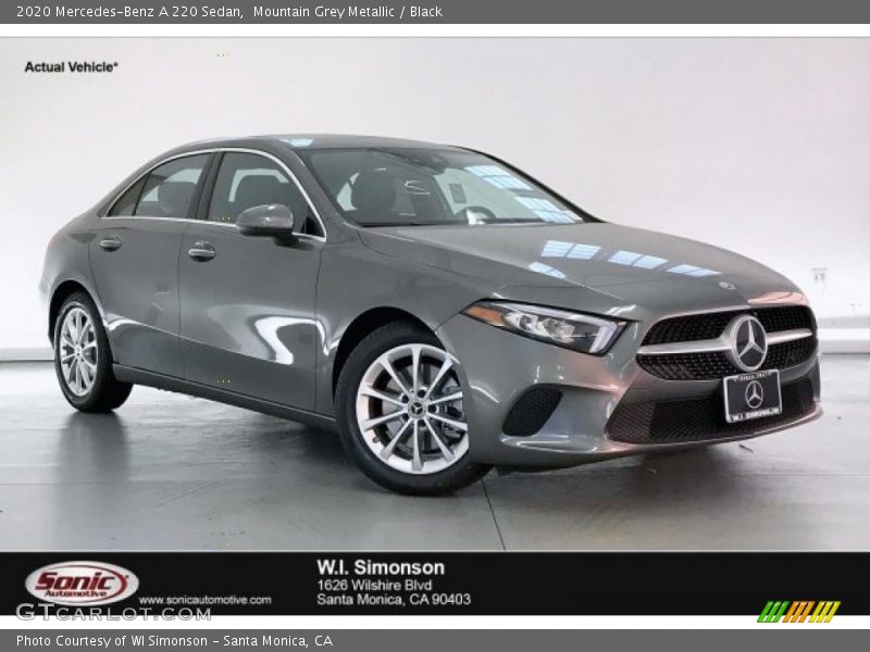 Mountain Grey Metallic / Black 2020 Mercedes-Benz A 220 Sedan