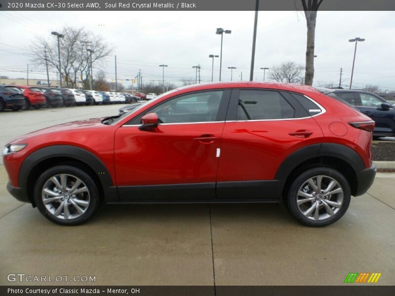 Soul Red Crystal Metallic / Black 2020 Mazda CX-30 Select AWD