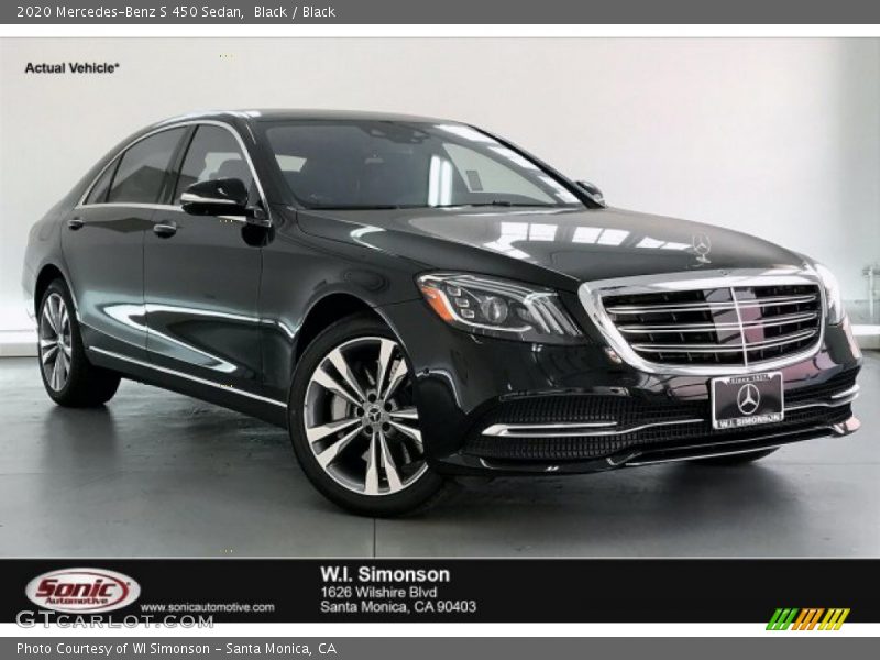 Black / Black 2020 Mercedes-Benz S 450 Sedan