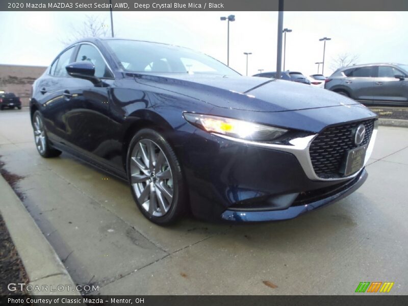 Deep Crystal Blue Mica / Black 2020 Mazda MAZDA3 Select Sedan AWD