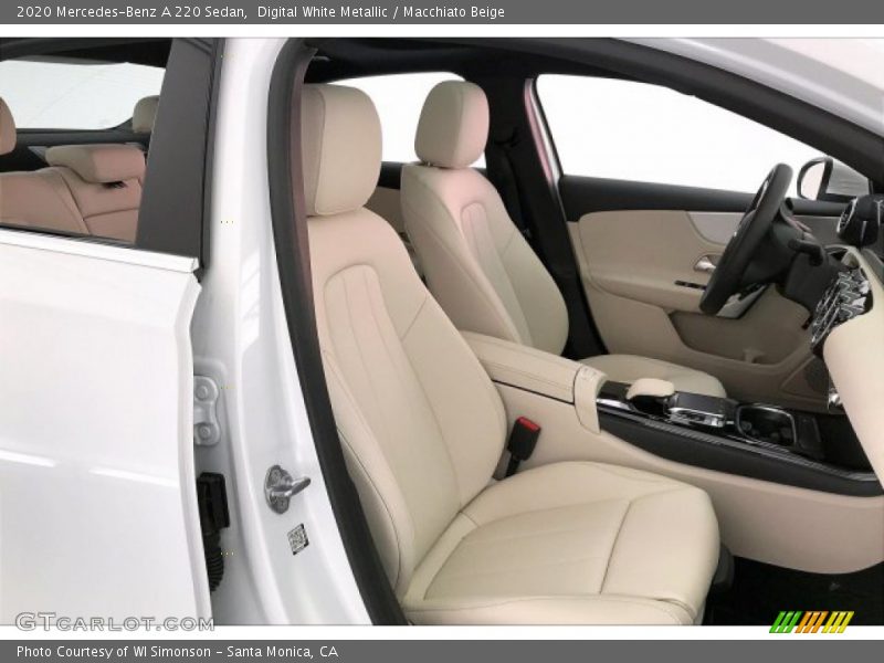 Digital White Metallic / Macchiato Beige 2020 Mercedes-Benz A 220 Sedan