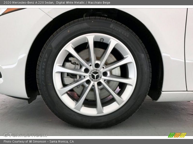 Digital White Metallic / Macchiato Beige 2020 Mercedes-Benz A 220 Sedan