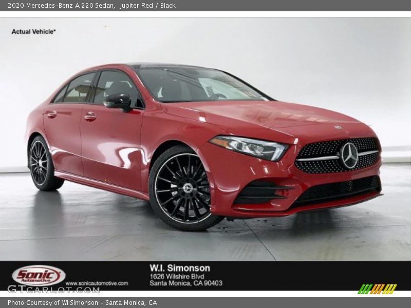 Jupiter Red / Black 2020 Mercedes-Benz A 220 Sedan