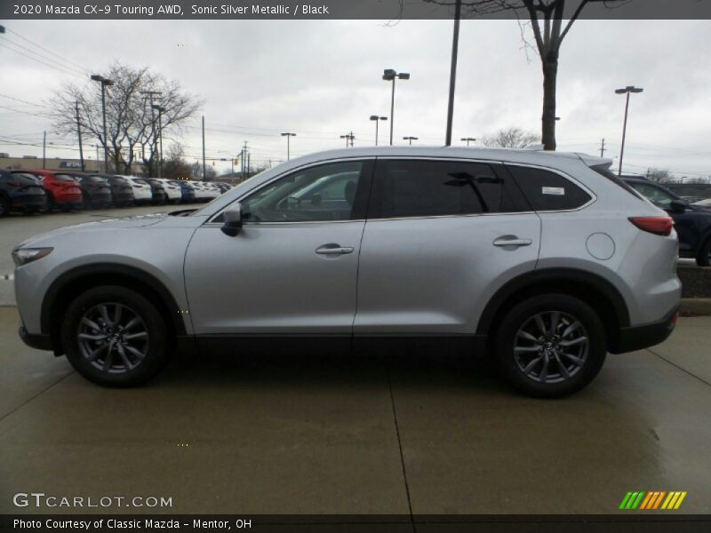 Sonic Silver Metallic / Black 2020 Mazda CX-9 Touring AWD