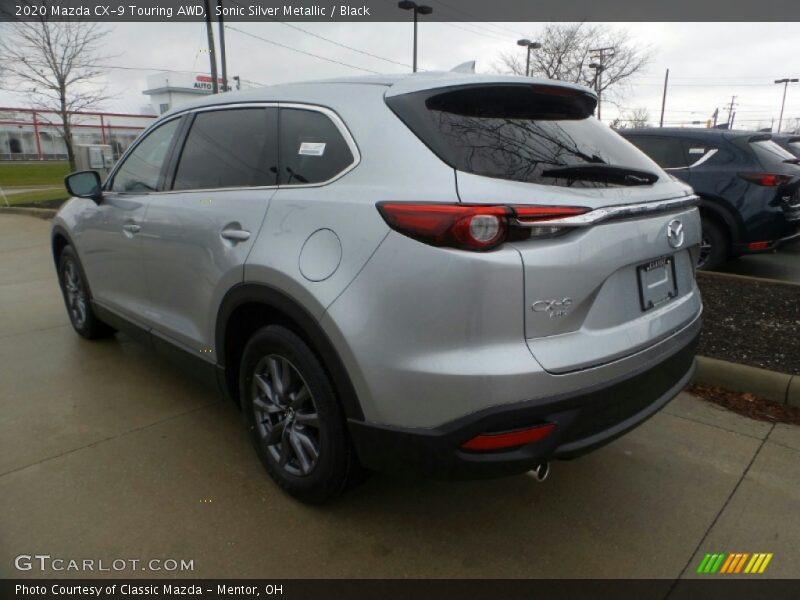 Sonic Silver Metallic / Black 2020 Mazda CX-9 Touring AWD