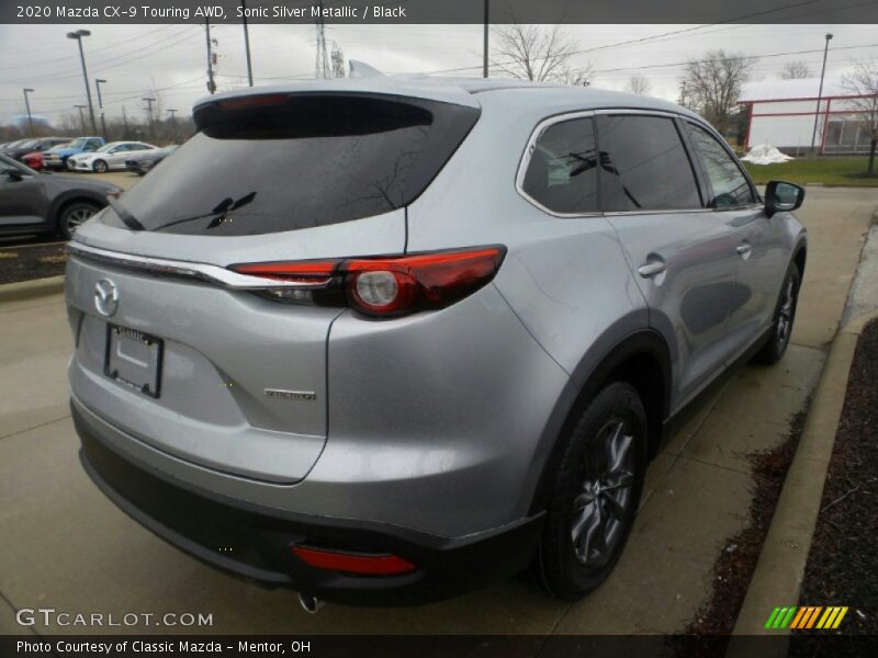 Sonic Silver Metallic / Black 2020 Mazda CX-9 Touring AWD