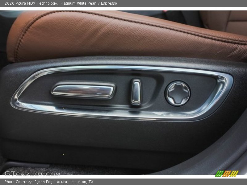 Platinum White Pearl / Espresso 2020 Acura MDX Technology