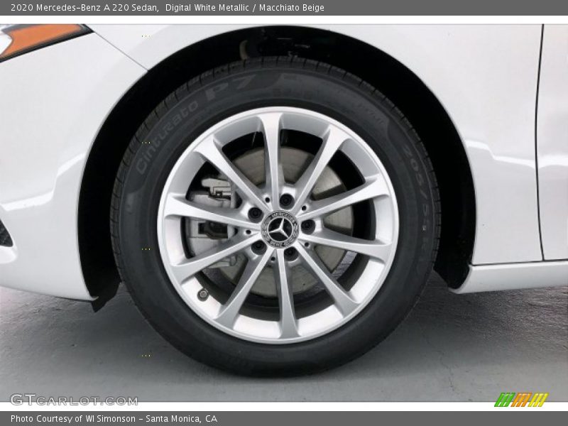 Digital White Metallic / Macchiato Beige 2020 Mercedes-Benz A 220 Sedan