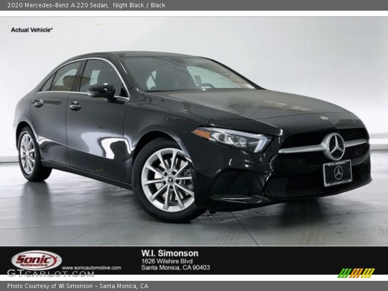 Night Black / Black 2020 Mercedes-Benz A 220 Sedan