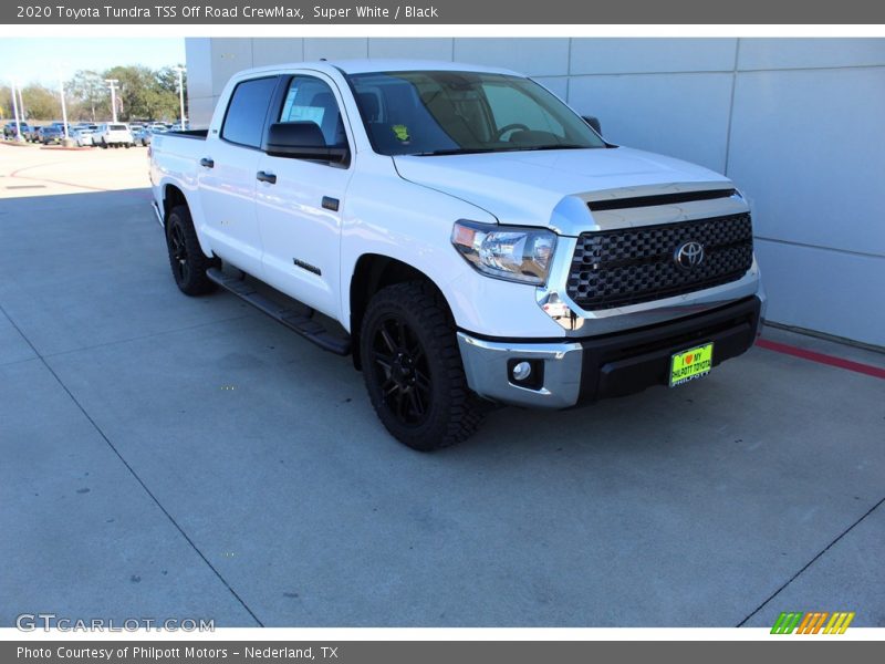 Super White / Black 2020 Toyota Tundra TSS Off Road CrewMax