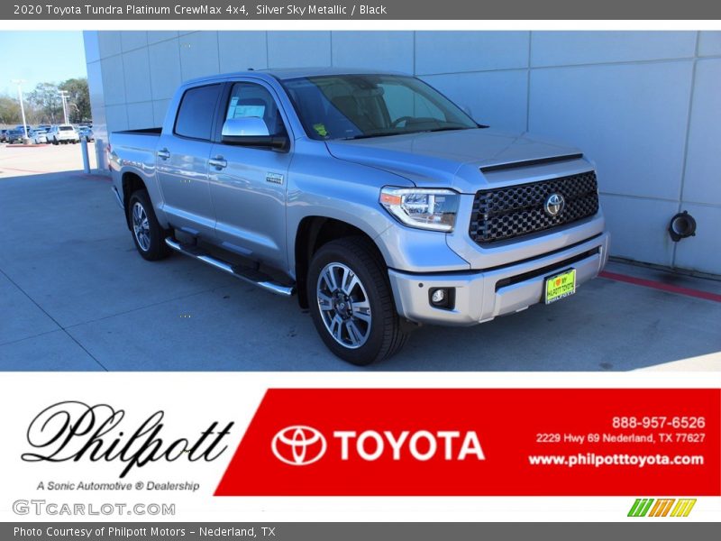 Silver Sky Metallic / Black 2020 Toyota Tundra Platinum CrewMax 4x4