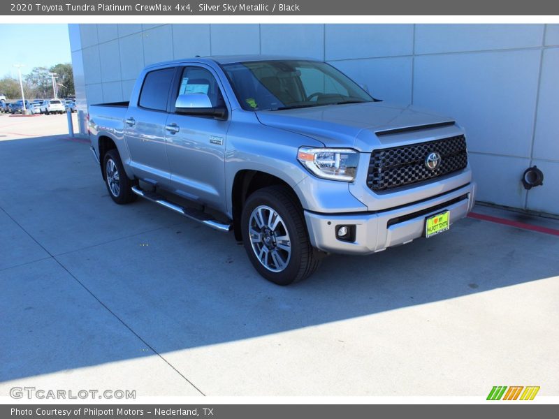 Silver Sky Metallic / Black 2020 Toyota Tundra Platinum CrewMax 4x4