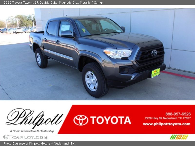 Magnetic Gray Metallic / Cement 2020 Toyota Tacoma SR Double Cab