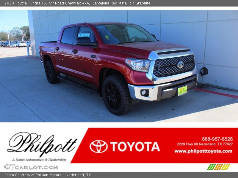 Barcelona Red Metallic / Graphite 2020 Toyota Tundra TSS Off Road CrewMax 4x4