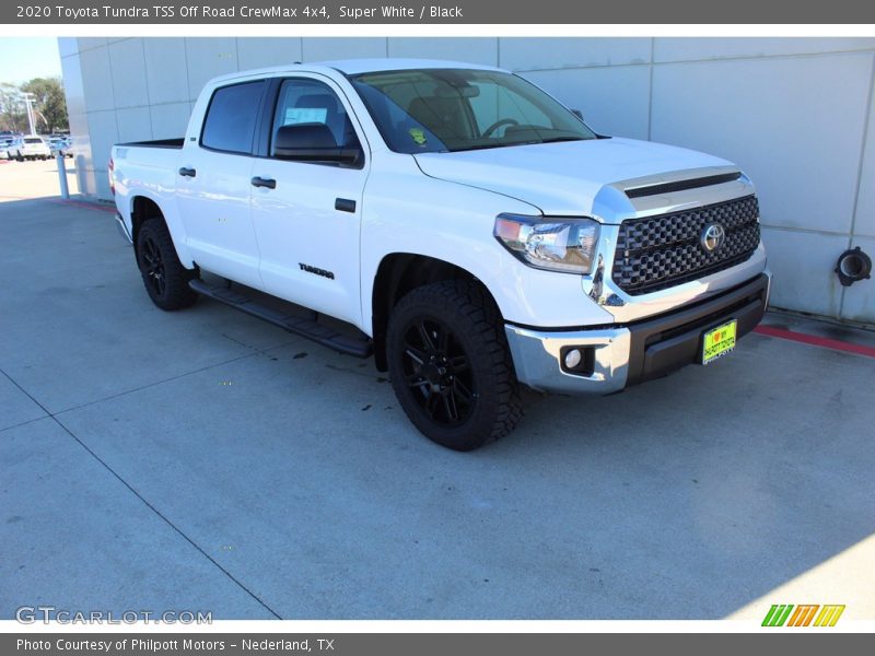 Super White / Black 2020 Toyota Tundra TSS Off Road CrewMax 4x4