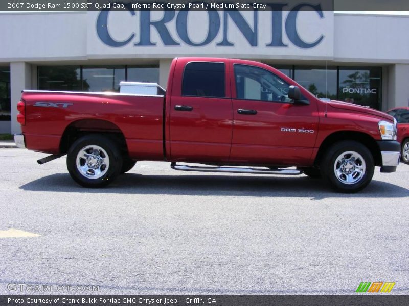 Inferno Red Crystal Pearl / Medium Slate Gray 2007 Dodge Ram 1500 SXT Quad Cab