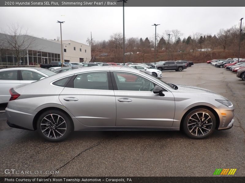 Shimmering Silver Pearl / Black 2020 Hyundai Sonata SEL Plus
