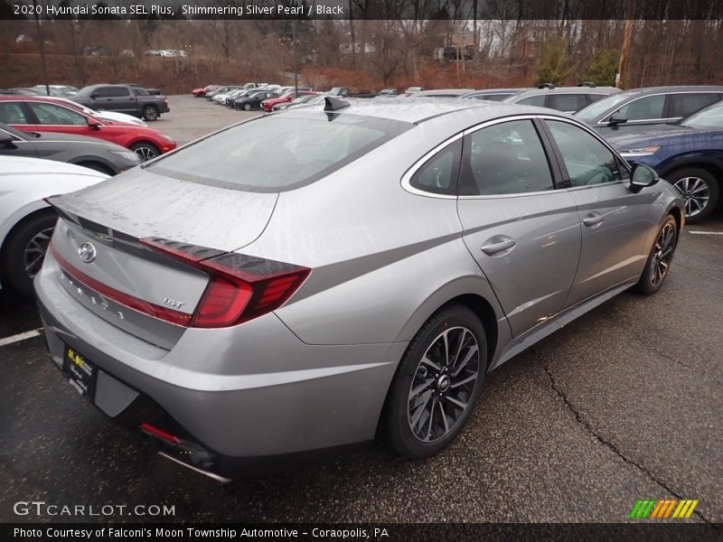 Shimmering Silver Pearl / Black 2020 Hyundai Sonata SEL Plus