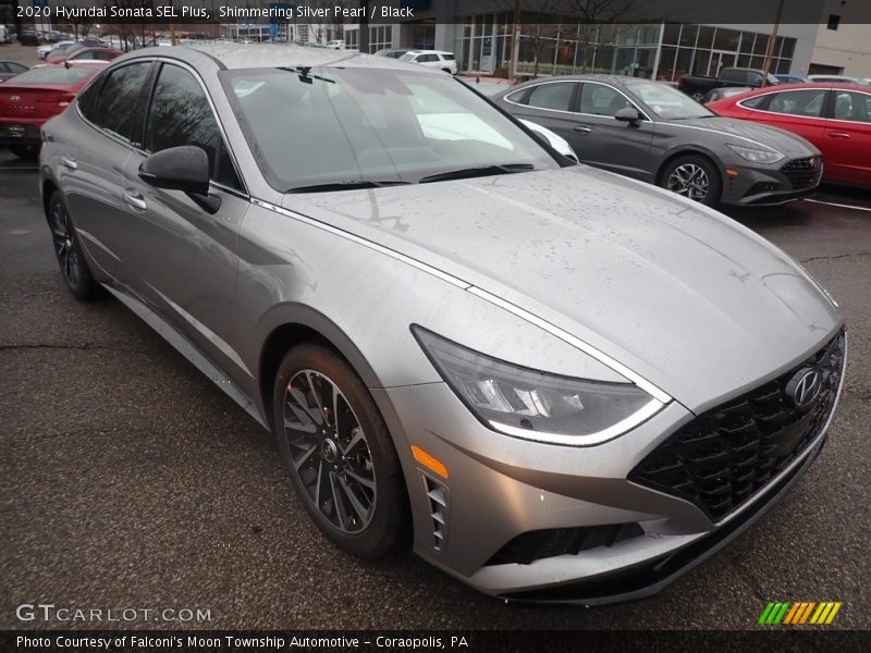 Shimmering Silver Pearl / Black 2020 Hyundai Sonata SEL Plus