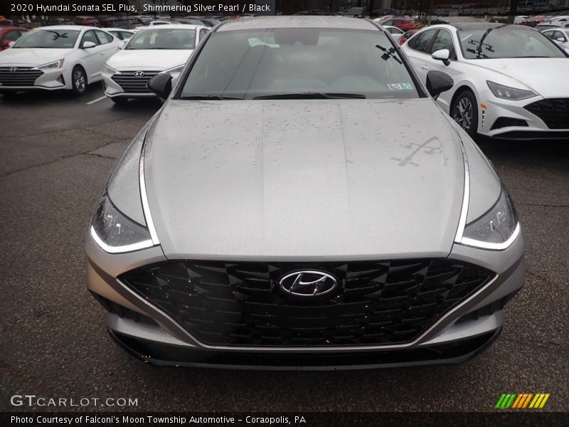 Shimmering Silver Pearl / Black 2020 Hyundai Sonata SEL Plus