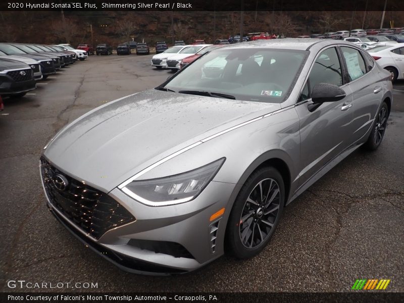 Shimmering Silver Pearl / Black 2020 Hyundai Sonata SEL Plus